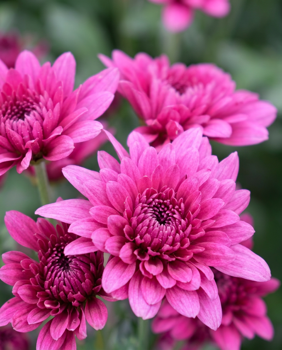 Lamira Purple chrysanthemums in a farm bucket