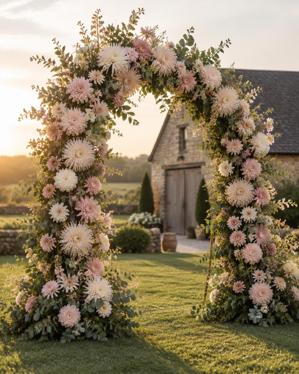 Weddings & ceremonies styled with chrysanthemums